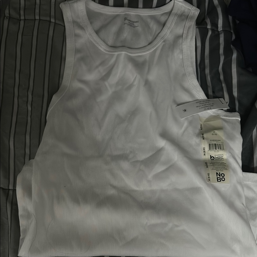 White Full Length Tank Top
